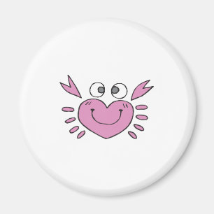 süßer kleiner Herzkrebs Magnet