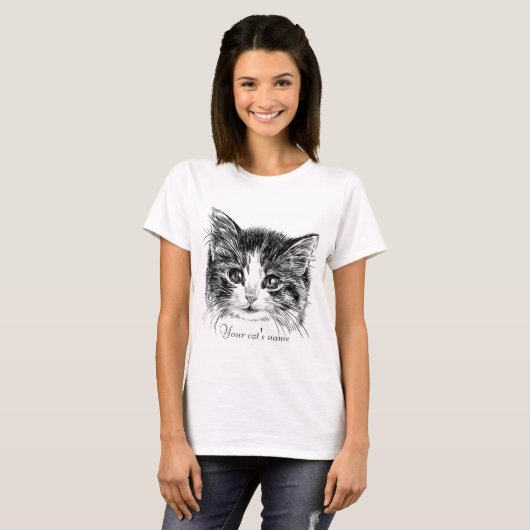 Süßer kleiner Kitten T - Shirt (Vorne ganz)