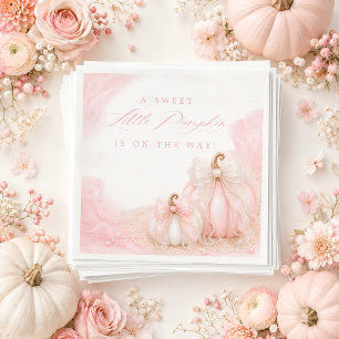 Süßer kleiner Kürbis-Bogen Elegante Babyparty Serviette