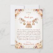 Süßer kleiner Kürbis Herbst-Baby-Party Dankeskarte (Vorderseite)