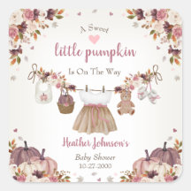 Süßer Kleiner Kürbis Herbst-Baby-Party