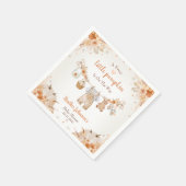 Süßer Kleiner Kürbis Herbst-Baby-Party Serviette (Ecke)