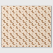 Süßer kleiner Otter Geschenkpapier (Flach)