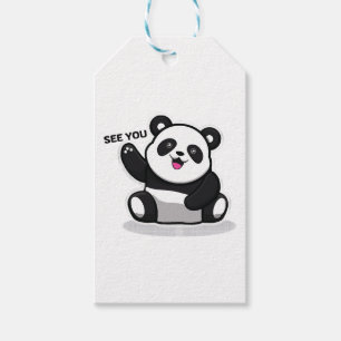 süßer kleiner Panda Geschenkanhänger