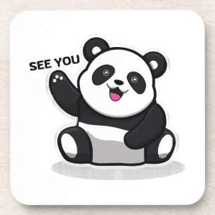 süßer kleiner Panda Getränkeuntersetzer