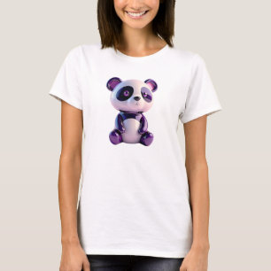 Süßer kleiner Panda mit abnehmendem Blick. T-Shirt