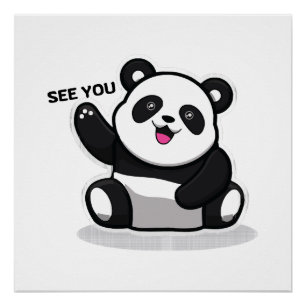 süßer kleiner Panda Poster