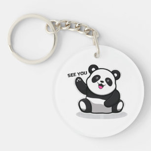 süßer kleiner Panda Schlüsselanhänger