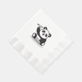 süßer kleiner Panda Serviette (Ecke)
