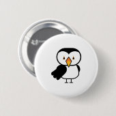 süßer kleiner Papageitaucher Button (Vorne & Hinten)