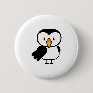 süßer kleiner Papageitaucher Button