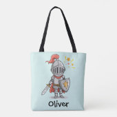 Süßer kleiner Ritter Tasche (Rückseite)