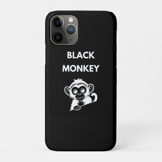 Süßer kleiner schwarzer Affe Case-Mate iPhone Hülle (Rückseite)