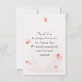 Süßer kleiner Zebra  Dankeskarte (Rückseite)