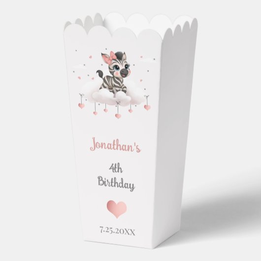 Süßer kleiner Zebra Geschenkschachtel (Vorderseite)