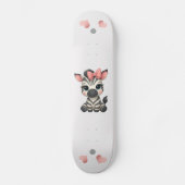 Süßer kleiner Zebra Skateboard (Vorderseite)