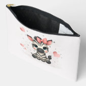 Süßer kleiner Zebra Zubehörtasche (Offen)