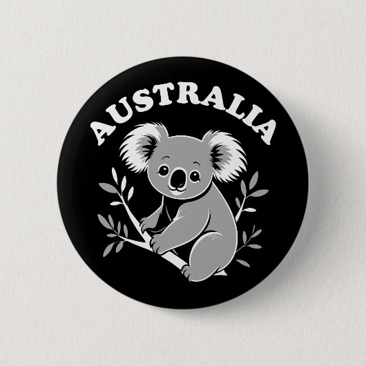 Süßer Koala - Australien Button (Vorderseite)