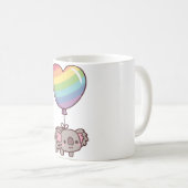 Süßer Koala-Bär und Regenbogenballon Kaffeetasse (VorderseiteRechts)