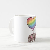 Süßer Koala-Bär und Regenbogenballon Kaffeetasse (Vorderseite Links)