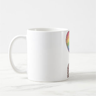 Süßer Koala-Bär und Regenbogenballon Kaffeetasse