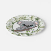 Süßer Koala-Jungtier Pappteller (Schrägansicht)
