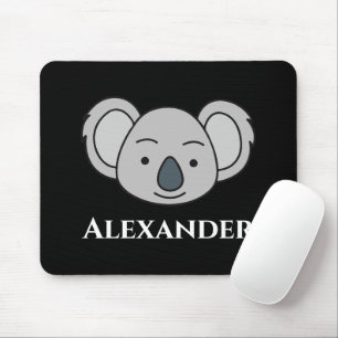 Süßer Koala Personalisierter Benutzername Zurück z Mousepad