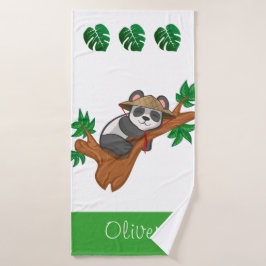 Süßer Koala Wildtier Dschungel Kinder Benutzername Badehandtuch