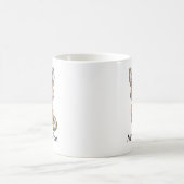 Süßer Kojote liest Buch Custom Kaffeetasse (Mittel)