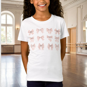 Süßer Koketten-Bogen Rosa Erröten T-Shirt