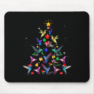 Süßer Kolibri-Weihnachtsbaum-Weihnachtsgeschenke  Mousepad