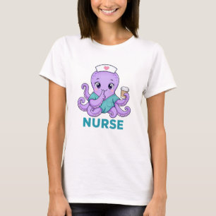 Süßer Krankenpfleger-Oktopus T-Shirt