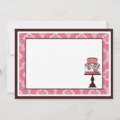 Süßer Kuchen danken Ihnen Dankeskarte (Rückseite)