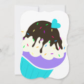 Süßer Kuchen Einladung (Rückseite)