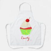 Süßer Kuchen mit Ihrem Namen Schürze (Vorderseite)
