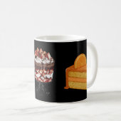 Süßer Kuchen und Eis in der Wüste. Kaffeetasse (VorderseiteRechts)