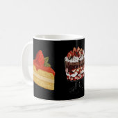 Süßer Kuchen und Eis in der Wüste. Kaffeetasse (Vorderseite Links)