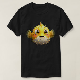 Süßer Kugelfisch Einfacher Halloween Kugelfisch T-Shirt