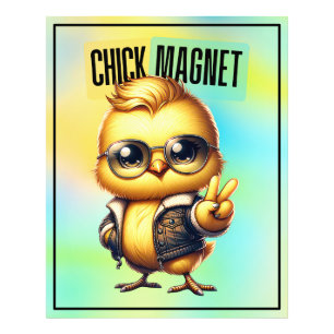 Süßer Küken Magnet Lustiges Ostern Fotodruck