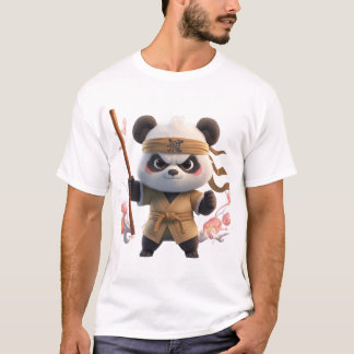Süßer Kung Fu Panda Krieger Grafik T-Shirt