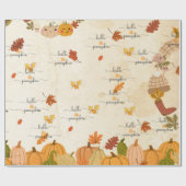Süßer Kürbis Geschenkpapier (Flach)
