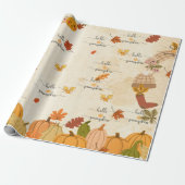 Süßer Kürbis Geschenkpapier (Ungerollt)