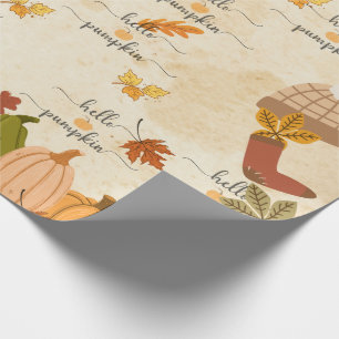 Süßer Kürbis Geschenkpapier