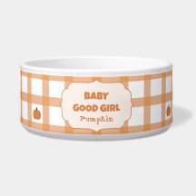 Süßer Kürbis-Gingham-Baby Good Girl Pet