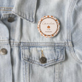 Süßer Kürbis Herbst Geschlechtsneutral Oma-werdend Button (Beispiel)