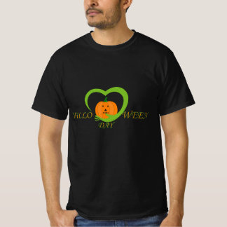 Süßer Kürbis-Herz-Hallo-Ween-Tag T-Shirt