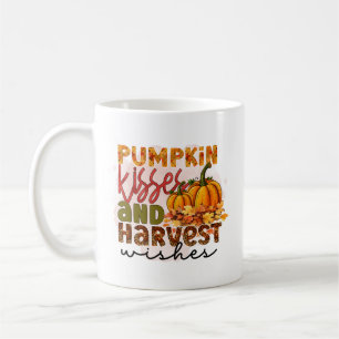 Süßer Kürbis küsst Herbstliche Wortkunst  Kaffeetasse