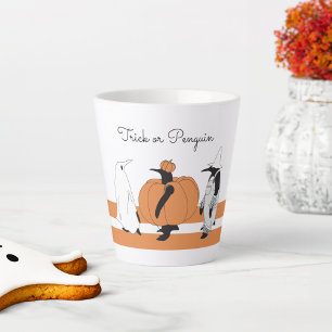 Süßer Kürbis Pinguin Lustiger Halloween Milchtasse
