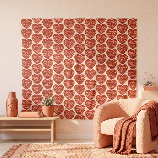 Süßer Kuss-Teppich Wandteppich