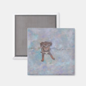Süßer Lab-Mix-Magnet Magnet (Vorderseite/Rückseite)